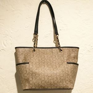 calvin klein signature hayden tote